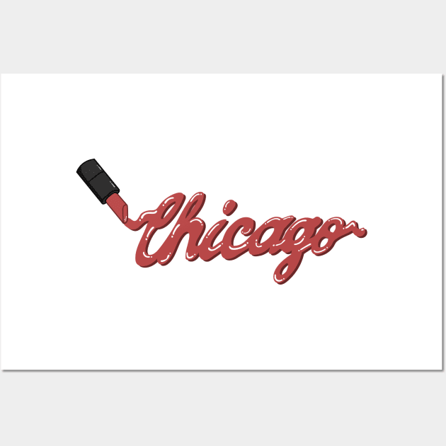 Chicago Lips Wall Art by ShayliKipnis